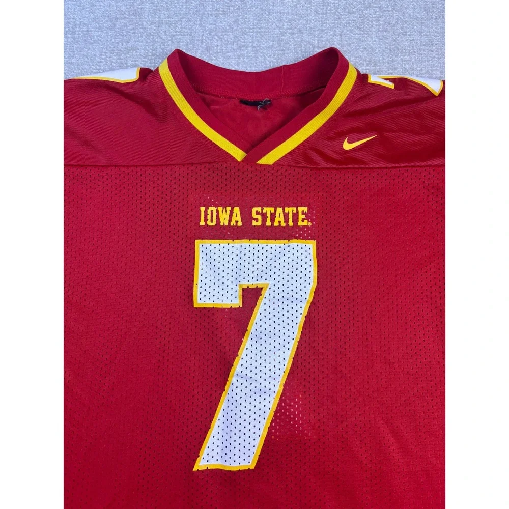 Nike Iowa State Cyclones Youth XL Football Jersey Red Number 7 Mesh NCAA Kids
